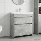 vidaXL Badkamer Onder Het Wastafel Kast Wit 56 x 37,5 x 81 cm