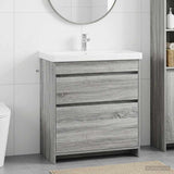 vidaXL Badkamer Onder Het Wastafel Kast Wit 56 x 37,5 x 81 cm