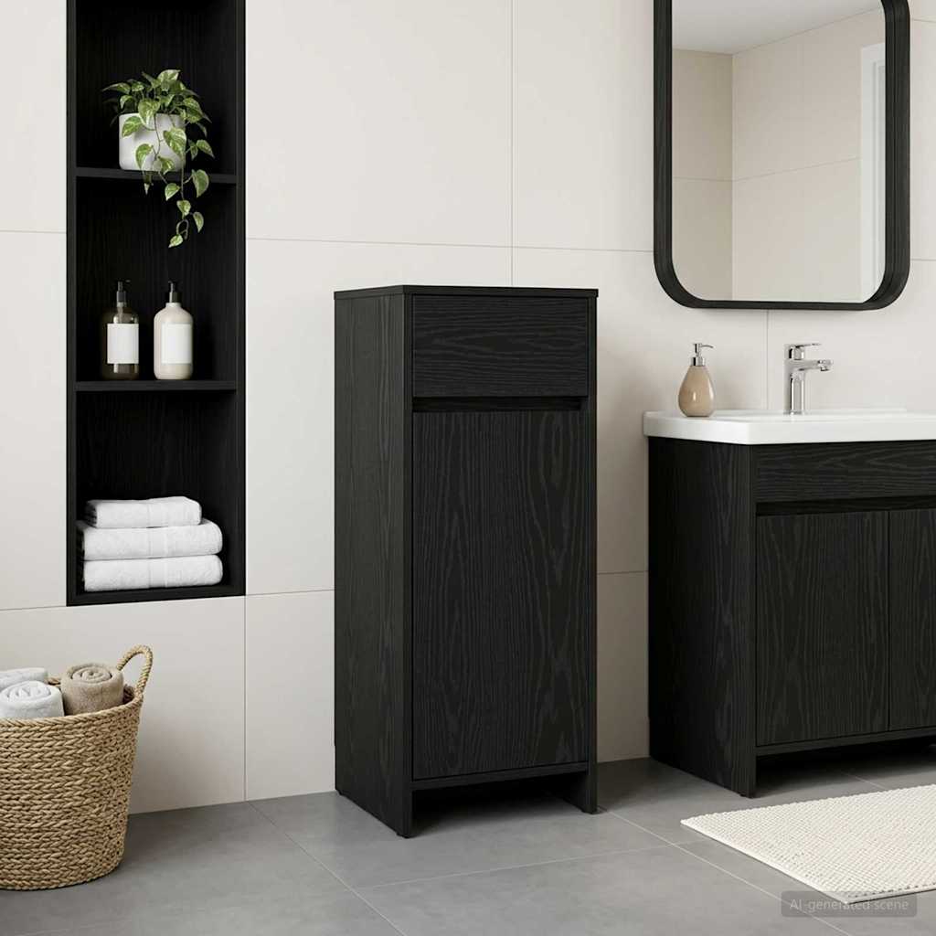 vidaXL Badkamerkast Wit 35 x 36,5 x 85 cm Bewerkt hout