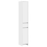 vidaXL Badkamerkast Wit 30 x 33 x 190 cm Bewerkt hout