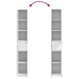 vidaXL Badkamerkast Wit 30 x 33 x 190 cm Bewerkt hout