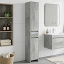 vidaXL Badkamerkast Wit 30 x 33 x 190 cm Bewerkt hout