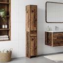 vidaXL Badkamerkast Wit 30 x 33 x 190 cm Bewerkt hout