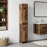vidaXL Badkamerkast Wit 30 x 33 x 190 cm Bewerkt hout
