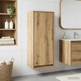 vidaXL Wandgemonteerde wastafelmeubel Wit 35 x 20 x 81 cm Bewerkt hout