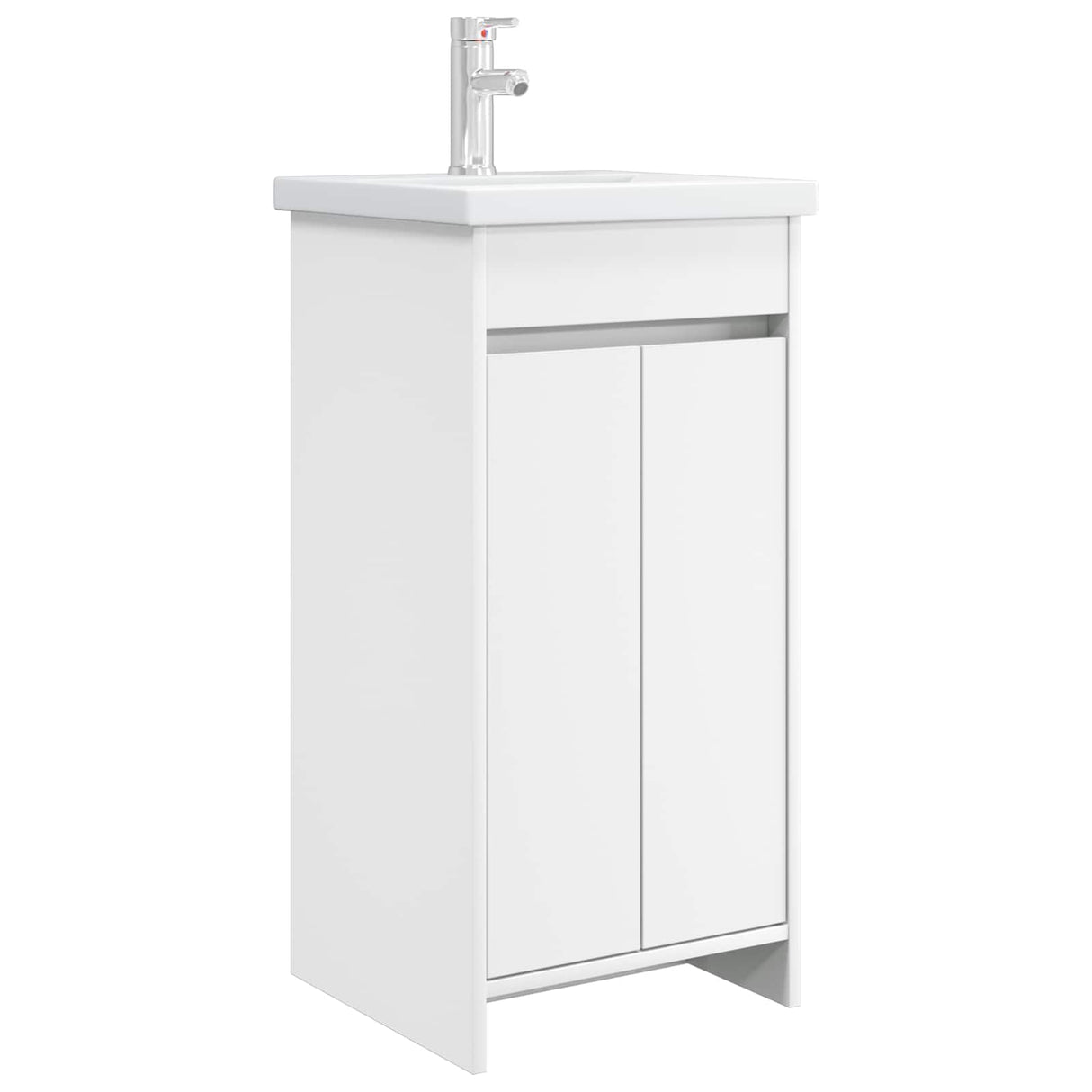 vidaXL Badkamermeubel Set Wit 61 x 40 x 84,5 cm Bewerkt hout