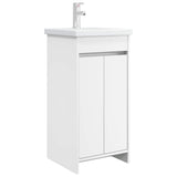vidaXL Badkamermeubel Set Wit 61 x 40 x 84,5 cm Bewerkt hout
