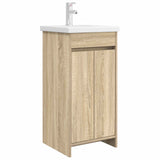 vidaXL Badkamermeubel Set Wit 61 x 40 x 84,5 cm Bewerkt hout