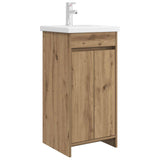 vidaXL Badkamermeubel Set Wit 61 x 40 x 84,5 cm Bewerkt hout