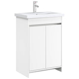 vidaXL Bathroom Under Sink Cabinet White 56 x 37.5 x 81 cm