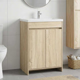 vidaXL Bathroom Under Sink Cabinet White 56 x 37.5 x 81 cm