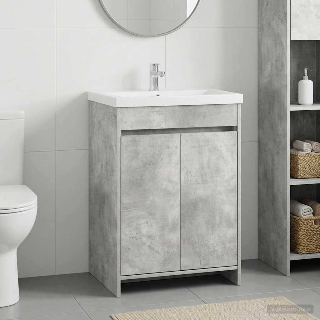 vidaXL Bathroom Under Sink Cabinet White 56 x 37.5 x 81 cm