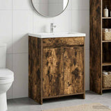 vidaXL Bathroom Under Sink Cabinet White 56 x 37.5 x 81 cm