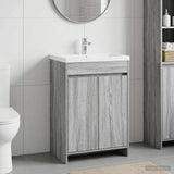 vidaXL Bathroom Under Sink Cabinet White 56 x 37.5 x 81 cm