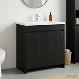 vidaXL Bathroom Under Sink Cabinet White 56 x 37.5 x 81 cm