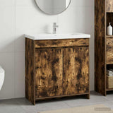vidaXL Bathroom Under Sink Cabinet White 56 x 37.5 x 81 cm