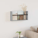 vidaXL Magazine Rack Black Oak 60 x 12 x 30 cm Engineered Wood