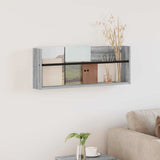 vidaXL Magazine Rack Black Oak 60 x 12 x 30 cm Engineered Wood