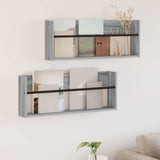 vidaXL Magazine Rack Black Oak 60 x 12 x 30 cm Engineered Wood