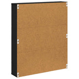 vidaXL Magazine Rack Black Oak 60 x 12 x 70 cm Engineered Wood