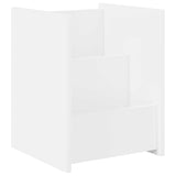 vidaXL Tijdschriftenrek met plank Wit 35 x 35 x 45 cm Bewerkt hout