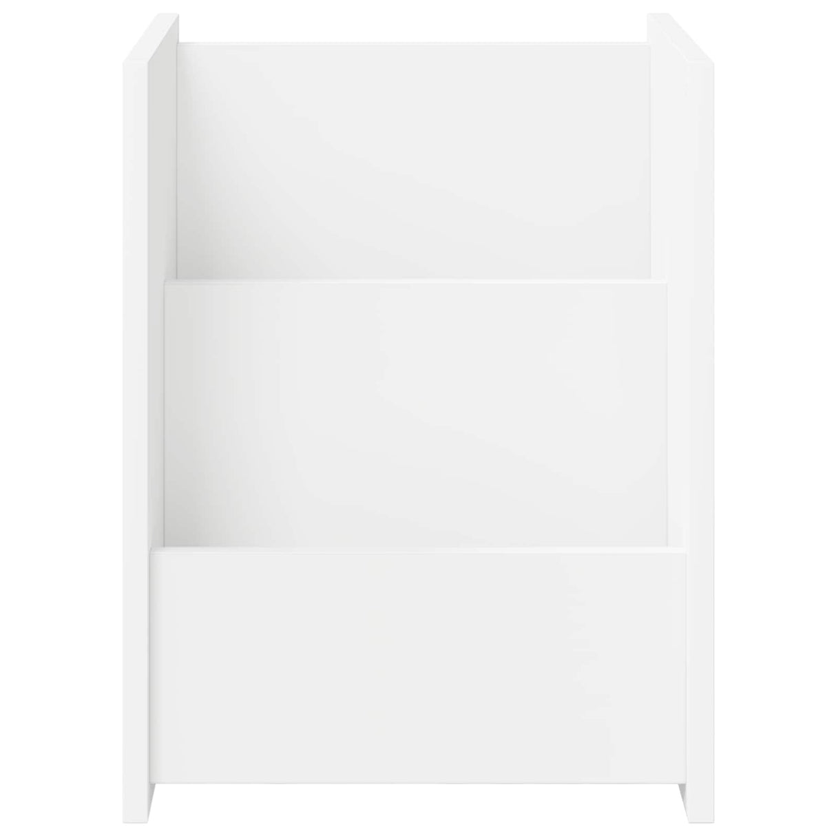 vidaXL Tijdschriftenrek met plank Wit 35 x 35 x 45 cm Bewerkt hout