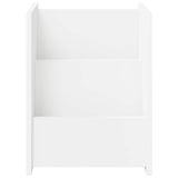 vidaXL Tijdschriftenrek met plank Wit 35 x 35 x 45 cm Bewerkt hout