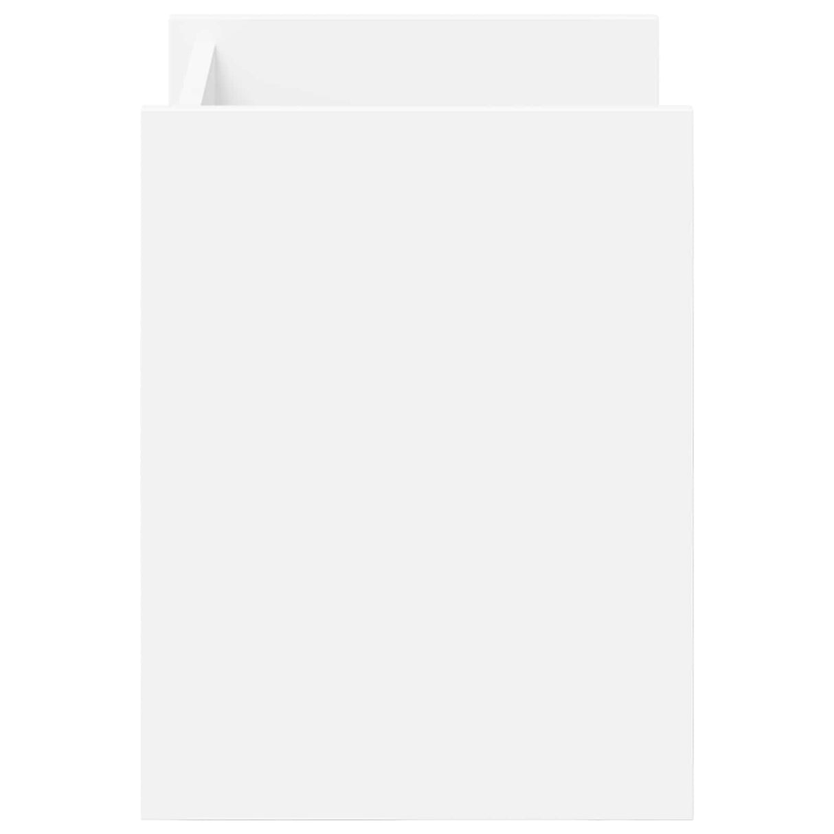 vidaXL Tijdschriftenrek met plank Wit 35 x 35 x 45 cm Bewerkt hout