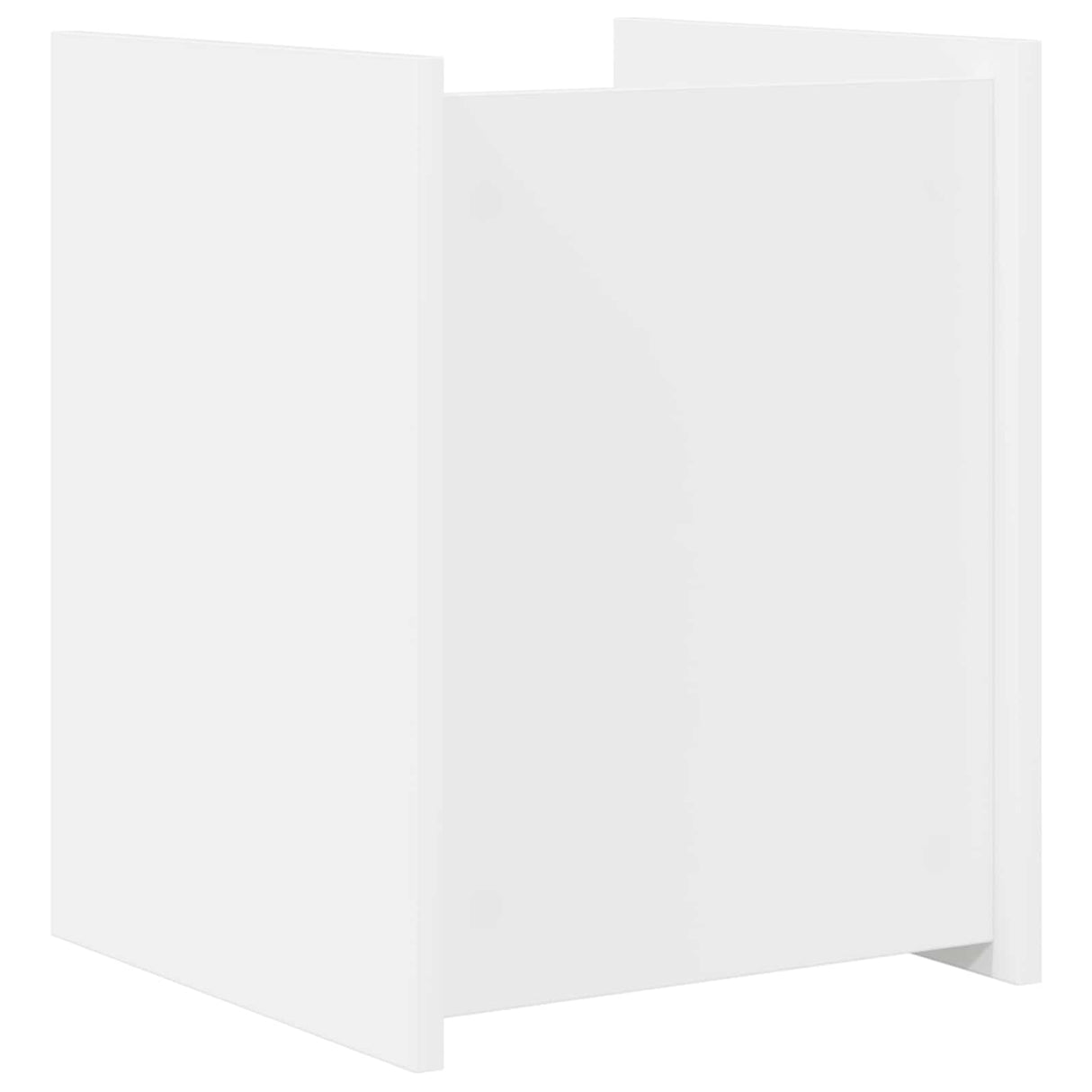 vidaXL Tijdschriftenrek met plank Wit 35 x 35 x 45 cm Bewerkt hout