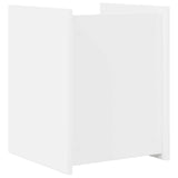 vidaXL Tijdschriftenrek met plank Wit 35 x 35 x 45 cm Bewerkt hout
