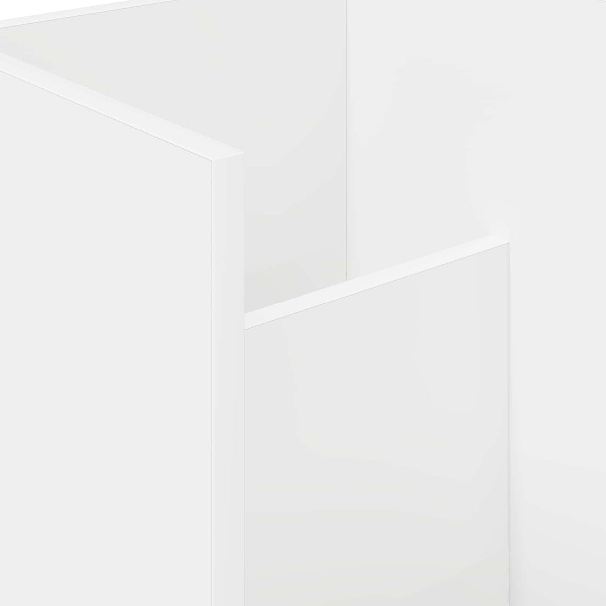 vidaXL Tijdschriftenrek met plank Wit 35 x 35 x 45 cm Bewerkt hout