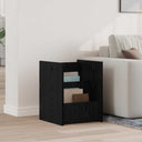 vidaXL Tijdschriftenrek met plank Wit 35 x 35 x 45 cm Bewerkt hout