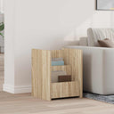 vidaXL Tijdschriftenrek met plank Wit 35 x 35 x 45 cm Bewerkt hout