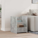 vidaXL Tijdschriftenrek met plank Wit 35 x 35 x 45 cm Bewerkt hout