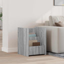 vidaXL Tijdschriftenrek met plank Wit 35 x 35 x 45 cm Bewerkt hout