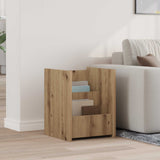 vidaXL Tijdschriftenrek met plank Wit 35 x 35 x 45 cm Bewerkt hout