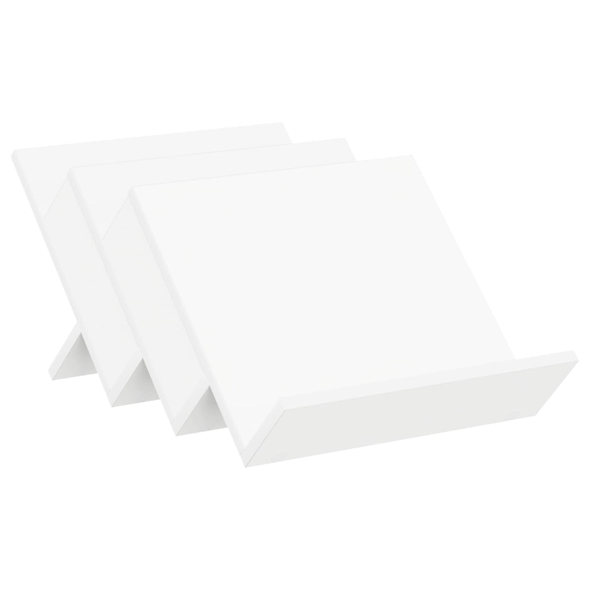 vidaXL Tijdschriftenrek met plank Wit 53 x 40 x 28.5 cm Bewerkt hout