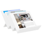 vidaXL Tijdschriftenrek met plank Wit 53 x 40 x 28.5 cm Bewerkt hout