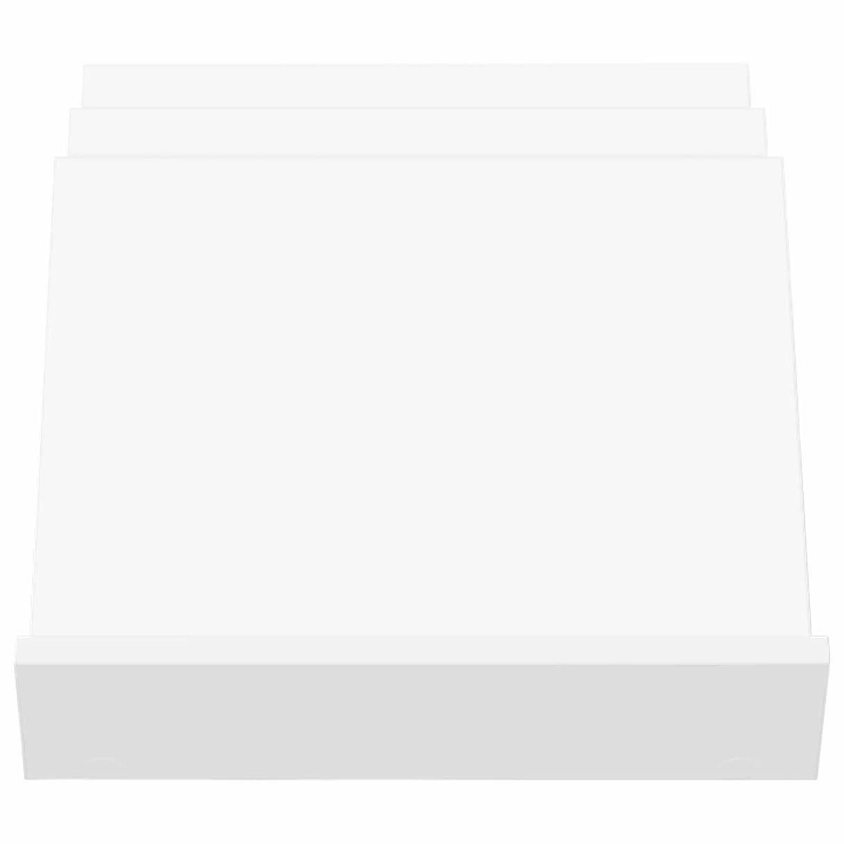 vidaXL Tijdschriftenrek met plank Wit 53 x 40 x 28.5 cm Bewerkt hout