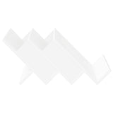 vidaXL Tijdschriftenrek met plank Wit 53 x 40 x 28.5 cm Bewerkt hout