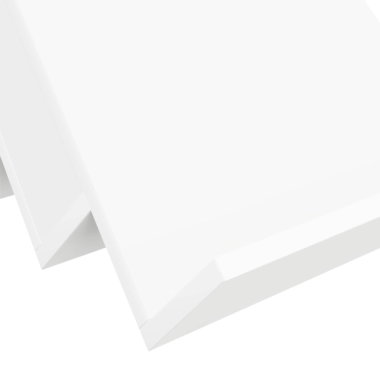 vidaXL Tijdschriftenrek met plank Wit 53 x 40 x 28.5 cm Bewerkt hout