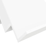 vidaXL Tijdschriftenrek met plank Wit 53 x 40 x 28.5 cm Bewerkt hout
