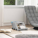vidaXL Tijdschriftenrek met plank Wit 53 x 40 x 28.5 cm Bewerkt hout