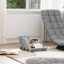 vidaXL Tijdschriftenrek met plank Wit 53 x 40 x 28.5 cm Bewerkt hout