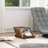 vidaXL Tijdschriftenrek met plank Wit 53 x 40 x 28.5 cm Bewerkt hout