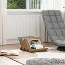 vidaXL Tijdschriftenrek met plank Wit 53 x 40 x 28.5 cm Bewerkt hout