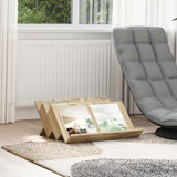 vidaXL Tijdschriftenrek met plank Wit 53 x 40 x 28.5 cm Bewerkt hout