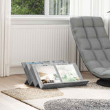 vidaXL Tijdschriftenrek met plank Wit 53 x 40 x 28.5 cm Bewerkt hout