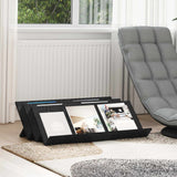 vidaXL Tijdschriftenrek met plank Wit 53 x 40 x 28.5 cm Bewerkt hout