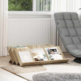 vidaXL Tijdschriftenrek met plank Wit 53 x 40 x 28.5 cm Bewerkt hout